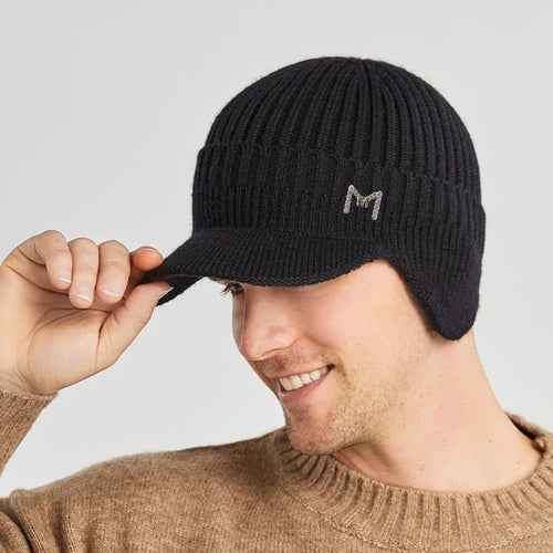 Bonnet d'hiver scandinave avec protection des oreilles