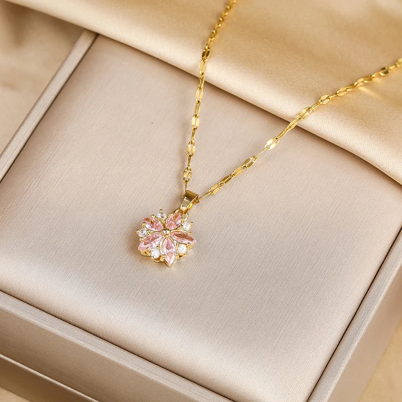Collier Sakura Rose