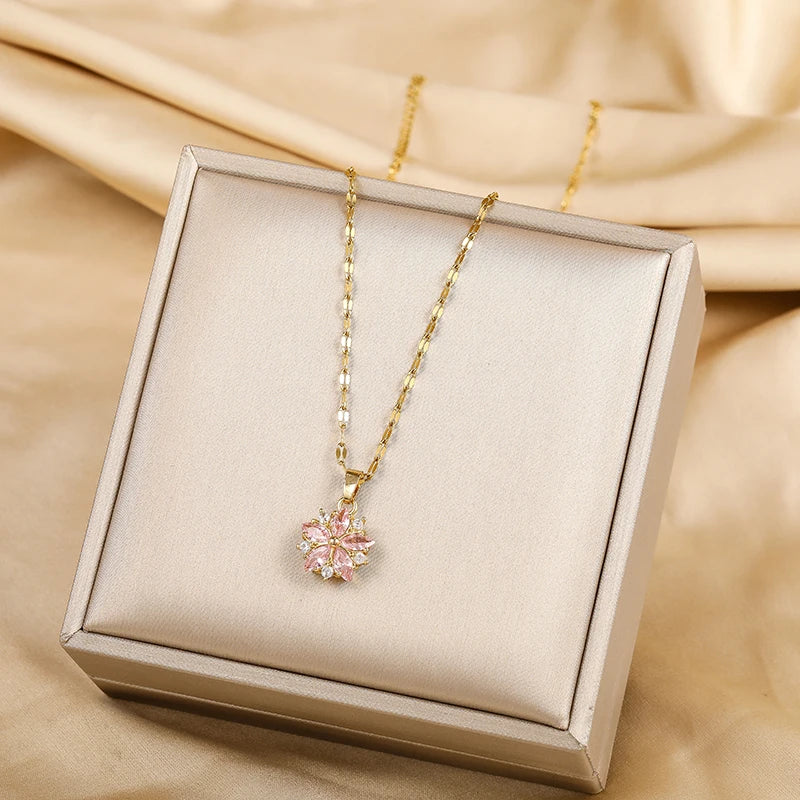 Collier Sakura Rose