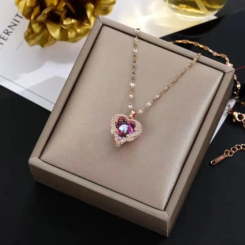 Collier Crystal Cœur